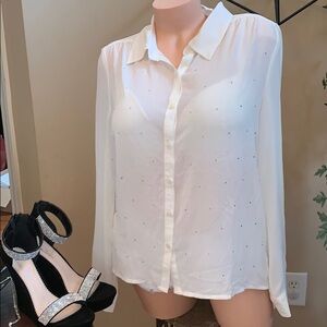 NWT Forever 21 rhinestone blouse